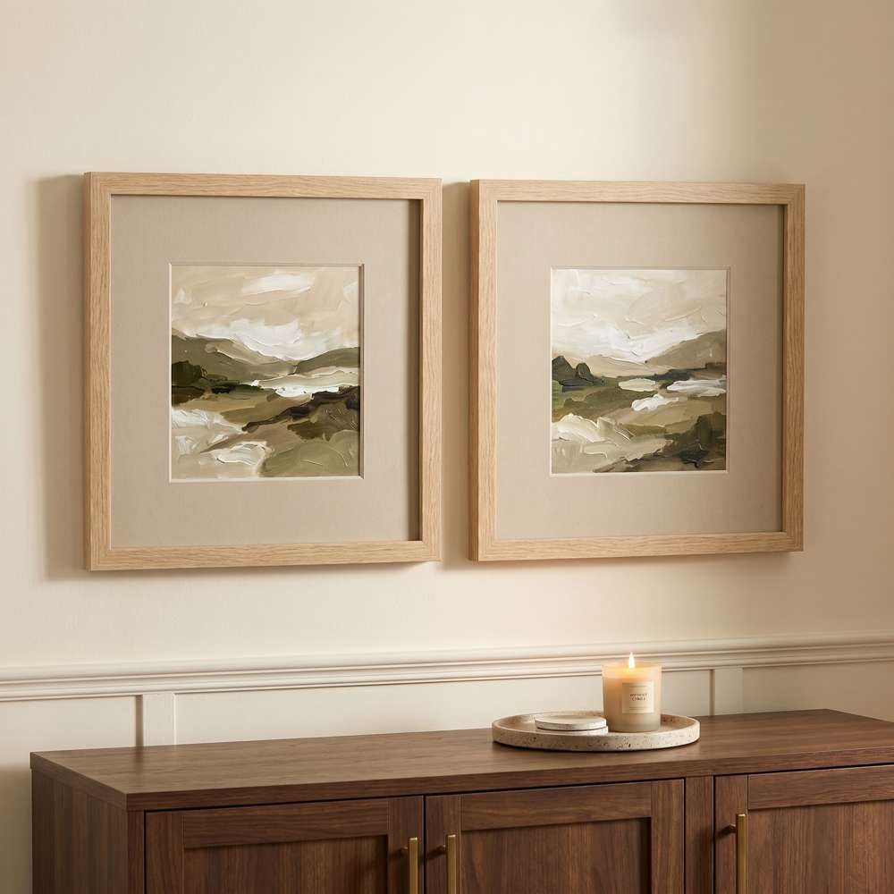 Bassett Mirror - Stillwater Green Landscape Framed Canvas (Set of 2) - 7301-121 view 4