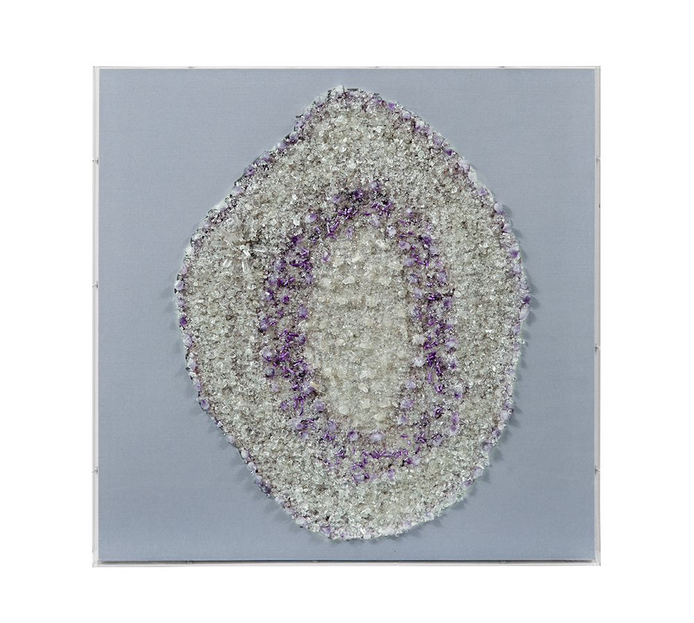 Bassett Mirror - Stone Art Amethyst Geode Wall Art - 7500-803 view 1
