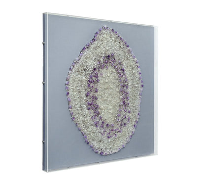 Bassett Mirror - Stone Art Amethyst Geode Wall Art - 7500-803 view 2