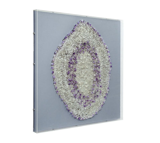 Bassett Mirror - Stone Art Amethyst Geode Wall Art - 7500-803 view 2