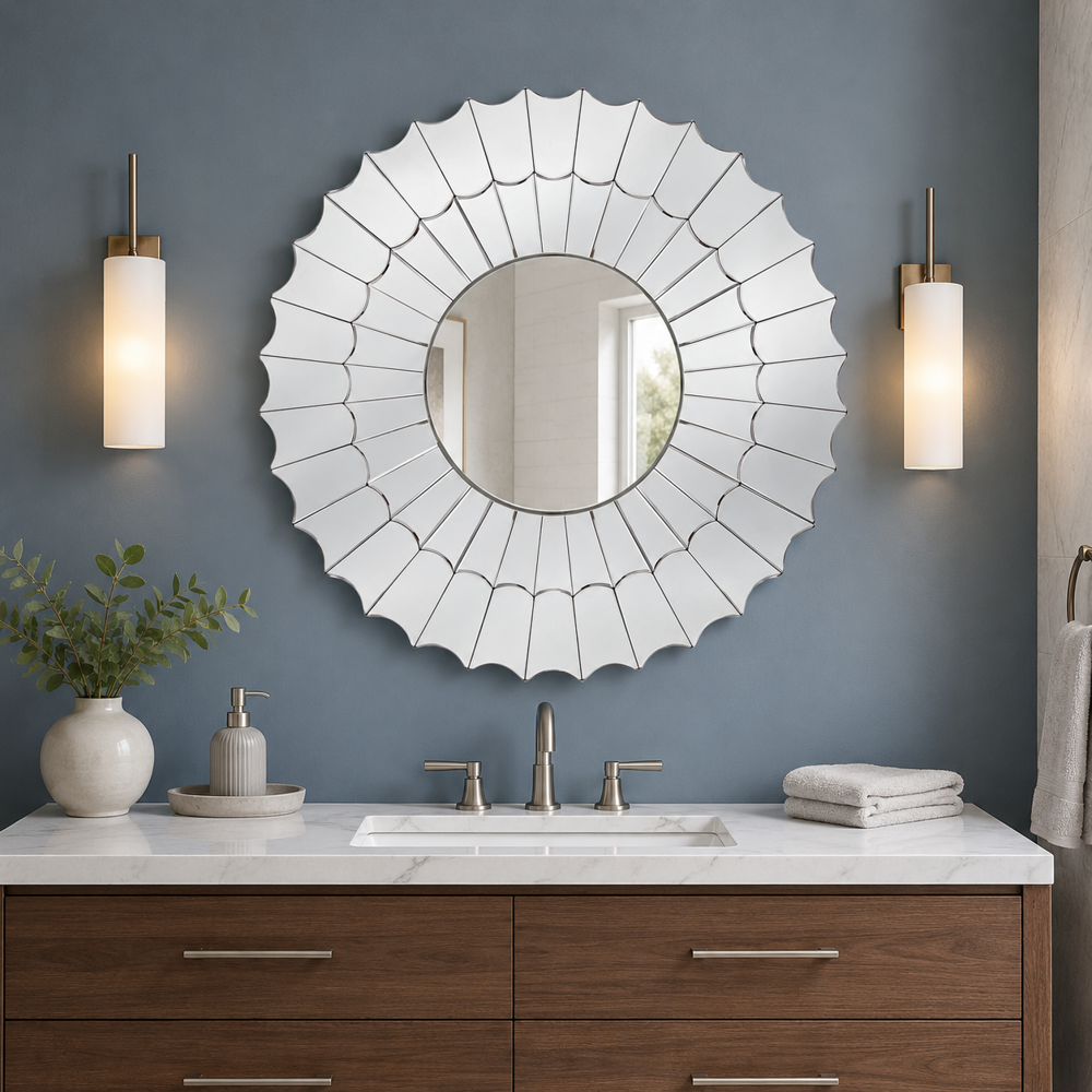 Bassett Mirror - Stringer 38" Clear Round Wall Mirror - M4984 view 4