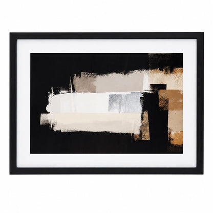 Bassett Mirror - Sumatra I Black Abstract Framed Print - 9902-179A view 1