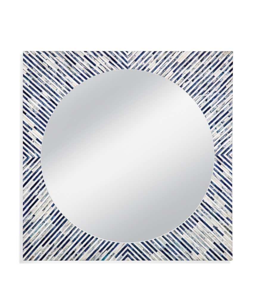 Bassett Mirror - Sunburst Bone Wall Mirror - M4394EC veiw 1