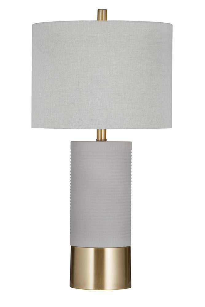 Bassett Mirror - Tano 27" Gray Concrete Table Lamp - L4399T view 1