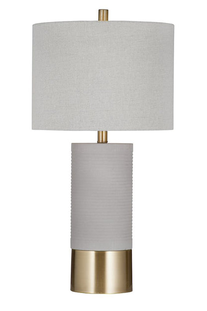 Bassett Mirror - Tano 27" Gray Concrete Table Lamp - L4399T view 1