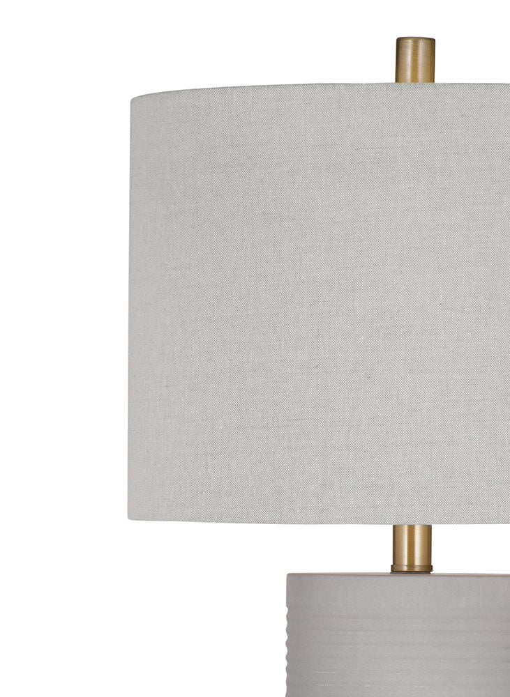 Bassett Mirror - Tano 27" Gray Concrete Table Lamp - L4399T view 2
