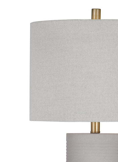 Bassett Mirror - Tano 27" Gray Concrete Table Lamp - L4399T view 2