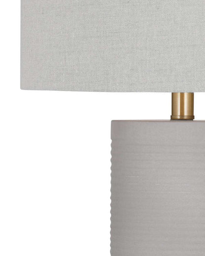 Bassett Mirror - Tano 27" Gray Concrete Table Lamp - L4399T view 3