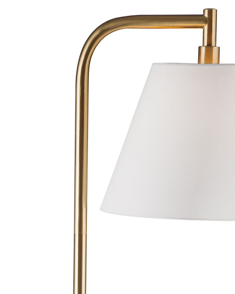 Bassett Mirror - Telfair 62" Gold Metal Floor Lamp - L4524F view 2