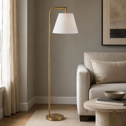 Bassett Mirror - Telfair 62" Gold Metal Floor Lamp - L4524F view 4