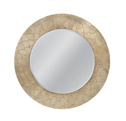 Bassett Mirror - Tetra 38" Gold Round Wall Mirror - M5236B view 1