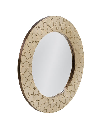 Bassett Mirror - Tetra 38" Gold Round Wall Mirror - M5236B view 2