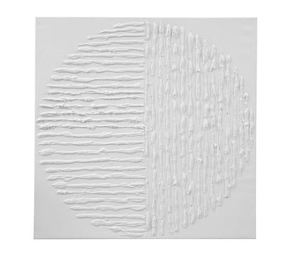 Bassett Mirror - Textured Circle Abstract Canvas Art - 7301-027 view 1