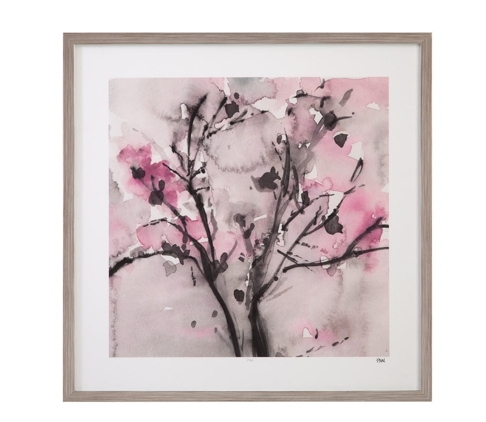 Bassett Mirror - The Blossoms I Framed Print in Pink - 9902-261A view 1