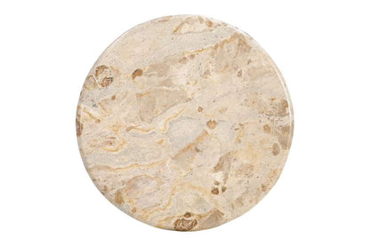 Bassett Mirror - Thea Cream Marble Accent Table - 5599-LR-223 view 2