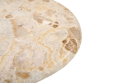 Bassett Mirror - Thea Cream Marble Accent Table - 5599-LR-223 view 3
