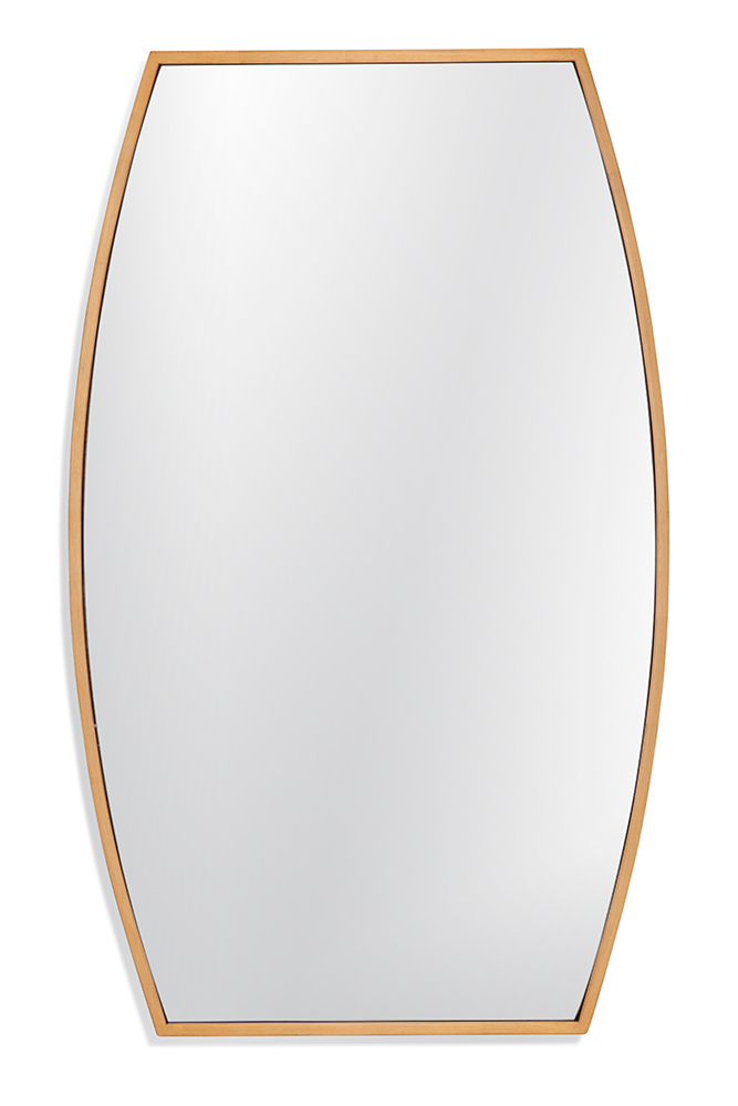 Bassett Mirror - Tonda 46" Gold Leaf Rectangular Wall Mirror - M4420 view 1
