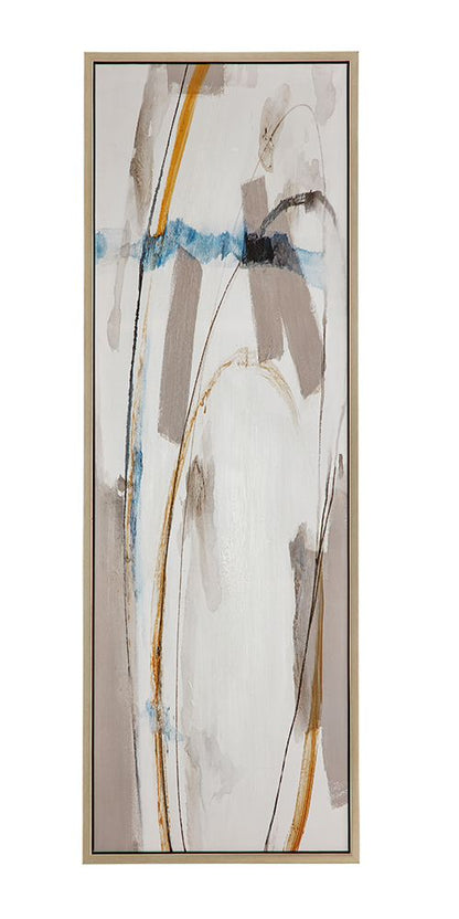 Bassett Mirror - Tranquil Flow Blue Abstract Framed Canvas - 7301-112 view 1