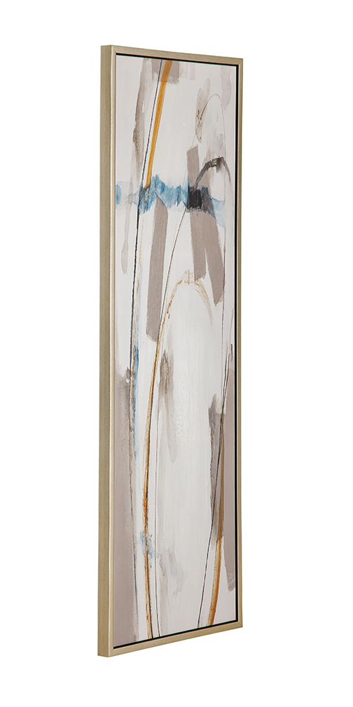Bassett Mirror - Tranquil Flow Blue Abstract Framed Canvas - 7301-112 view 2