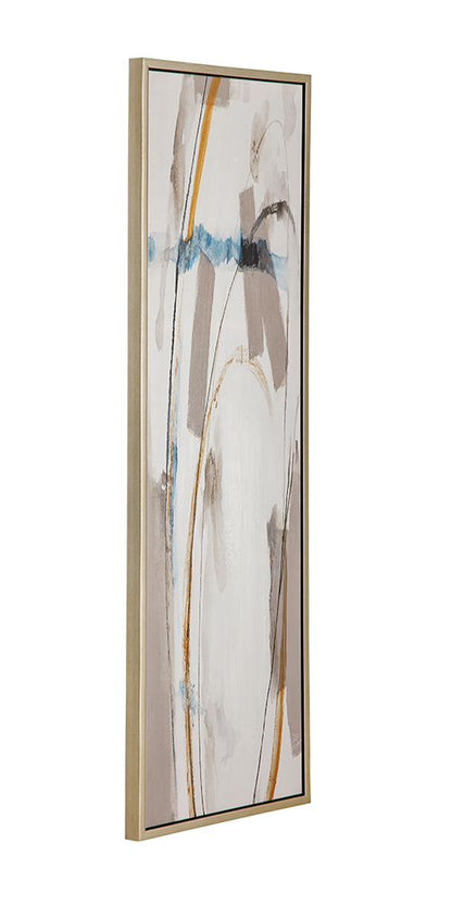 Bassett Mirror - Tranquil Flow Blue Abstract Framed Canvas - 7301-112 view 2