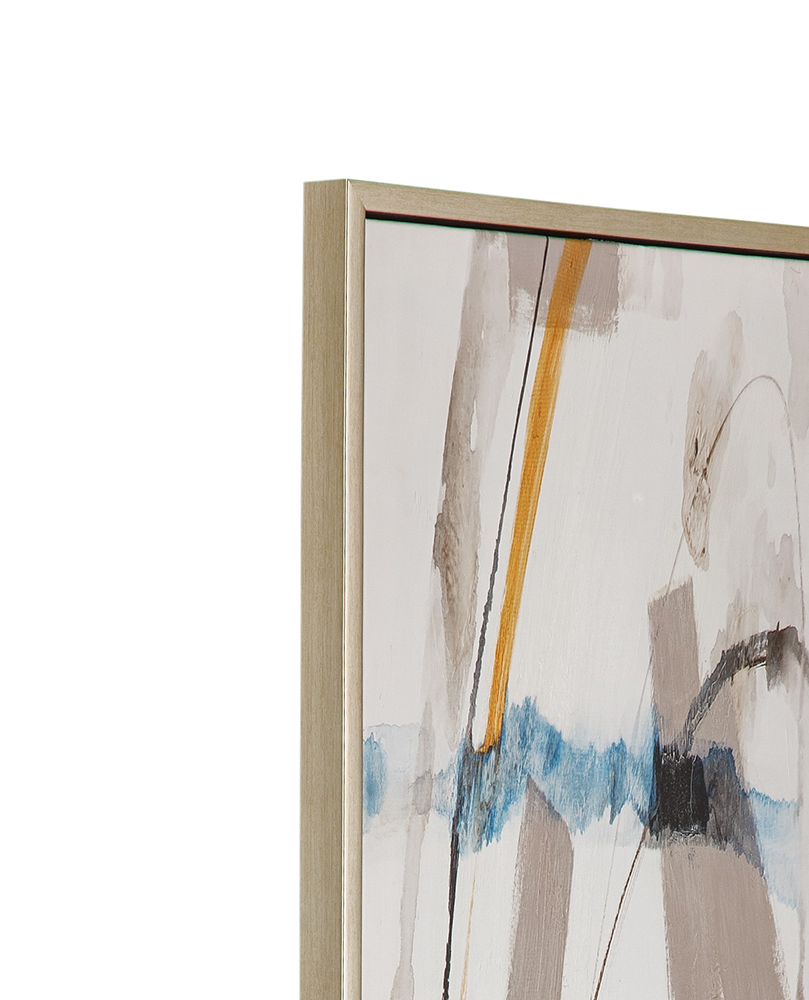 Bassett Mirror - Tranquil Flow Blue Abstract Framed Canvas - 7301-112 view 3