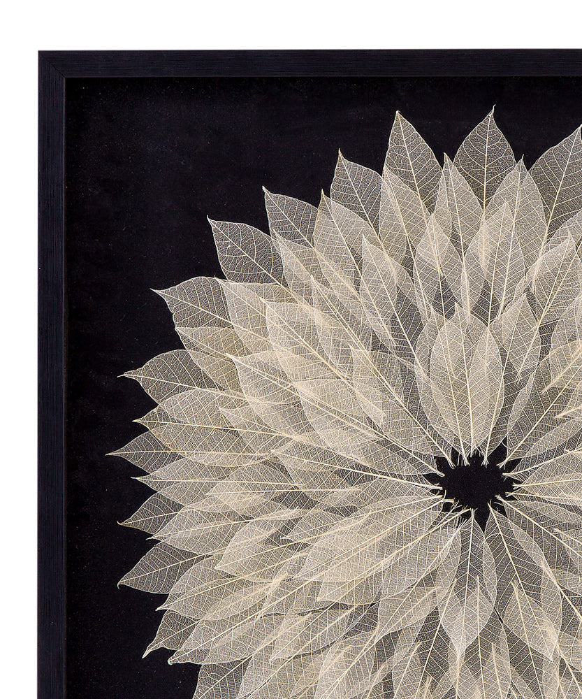 Bassett Mirror - Translucent Leaf Wall Art in Black Frame - 7500-815 view 3