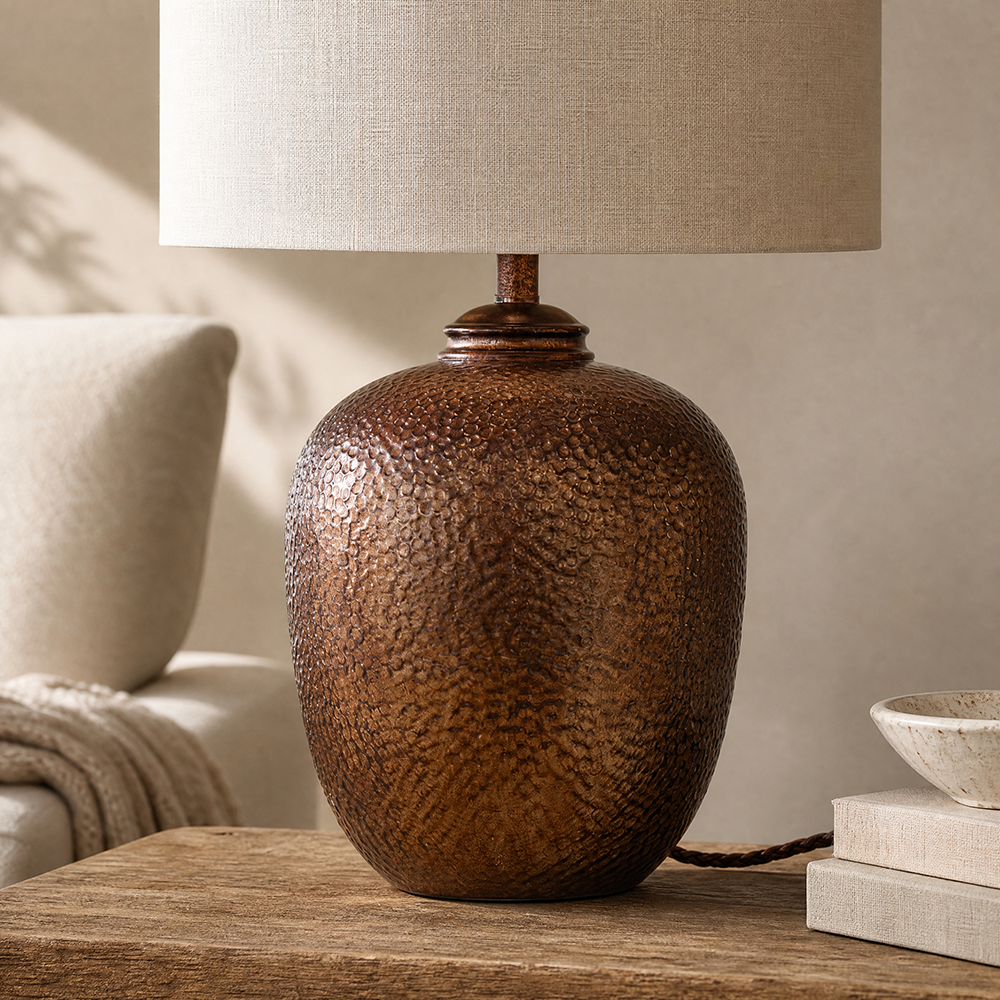 Bassett Mirror - Trevor 27" Brown Glass Table Lamp - L3348T view 4