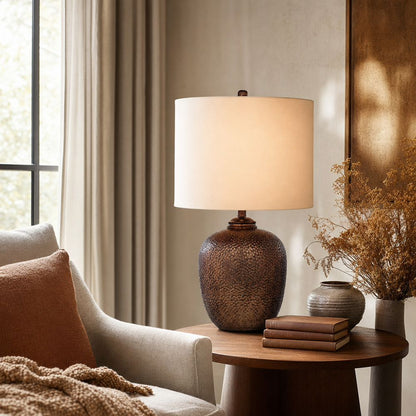 Bassett Mirror - Trevor 27" Brown Glass Table Lamp - L3348T view 6