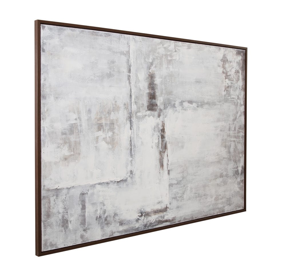 Bassett Mirror - Triad Framed Canvas in Light Gray - 7301-083 view 1