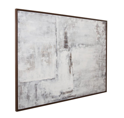 Bassett Mirror - Triad Framed Canvas in Light Gray - 7301-083 view 1