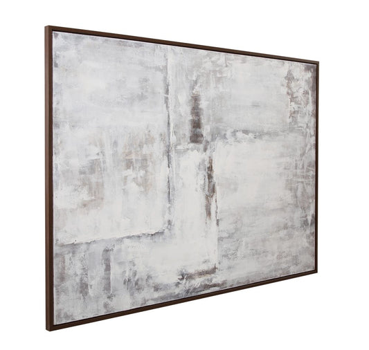 Bassett Mirror - Triad Framed Canvas in Light Gray - 7301-083 view 1