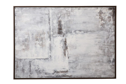 Bassett Mirror - Triad Framed Canvas in Light Gray - 7301-083 view 2
