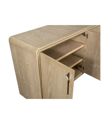 Bassett Mirror - Trifecta 74" Driftwood Oak Four-Door Storage Cabinet - 6023-DR-576 view 4