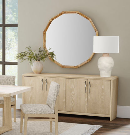 Bassett Mirror - Trifecta 74" Driftwood Oak Four-Door Storage Cabinet - 6023-DR-576 view 7