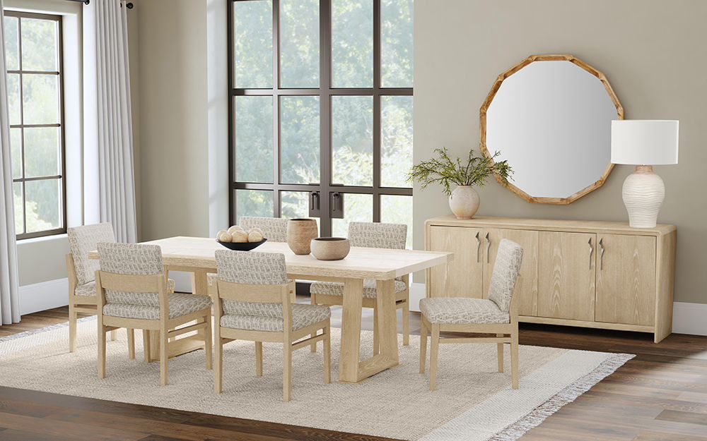 Bassett Mirror - Trifecta 74" Driftwood Oak Four-Door Storage Cabinet - 6023-DR-576 view 8