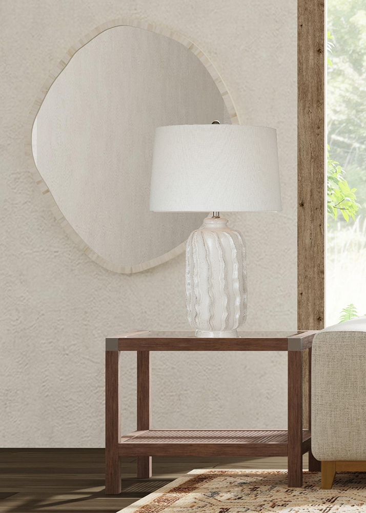 Bassett Mirror - Tylerton 42" Cream Rectangular Wall Mirror - M5216 view 6