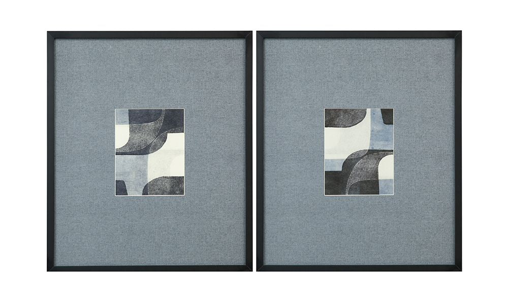 Bassett Mirror - Urban Bound Black Framed Print (Set of 2) - 9902-237-000 view 1