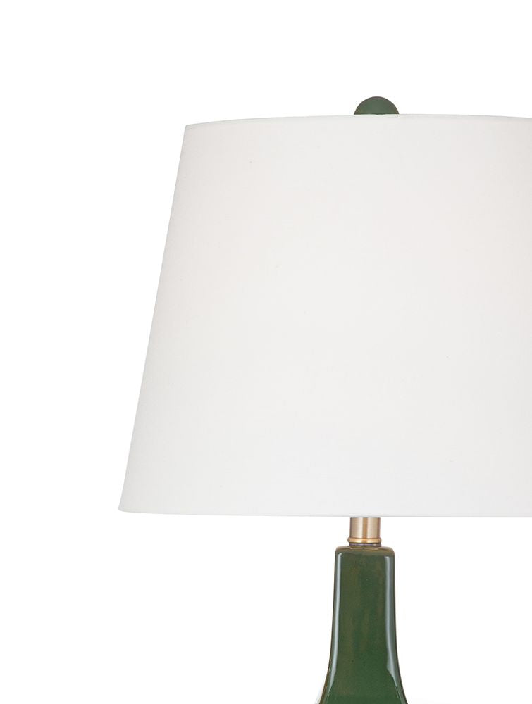 Bassett Mirror - Valen 28" Emerald Green Ceramic Table Lamp - L4825T view 2