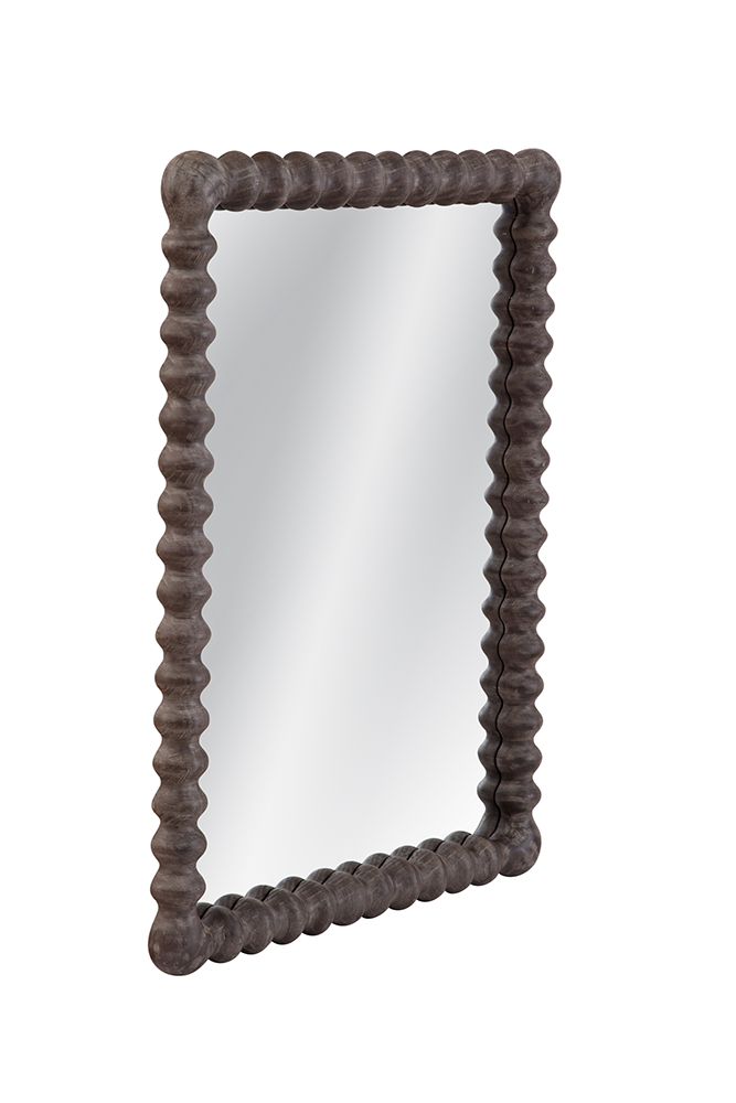 Bassett Mirror - Vallente Brown Wood Wall Mirror - M5138 view 2