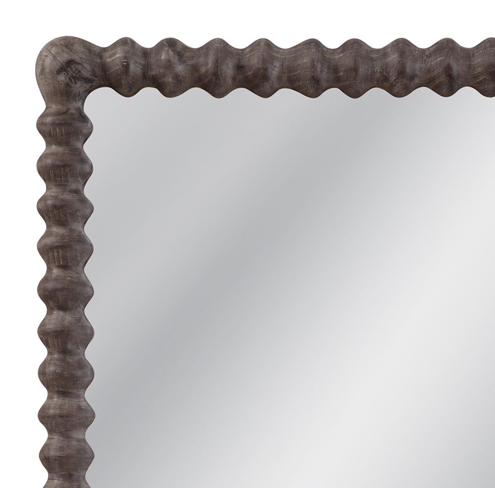 Bassett Mirror - Vallente Brown Wood Wall Mirror - M5138 view 4