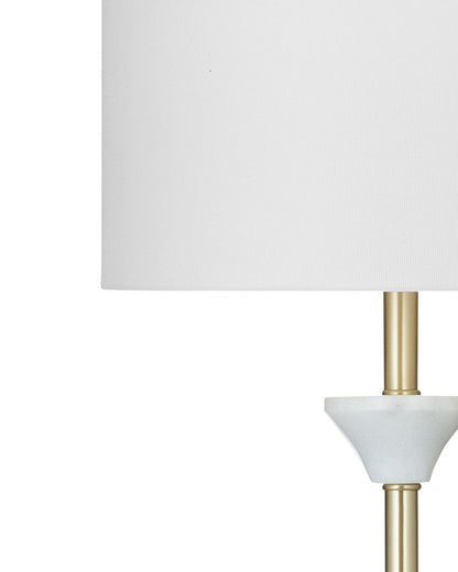 Bassett Mirror - Vallhalla 35" White Marble Table Lamp - L4643T view 2