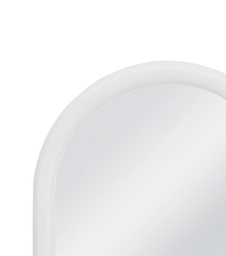 Bassett Mirror - Vega 42" Glossy White Rectangular Wall Mirror - M5222 view 4