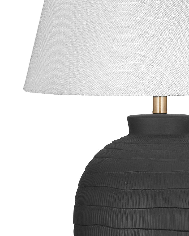 Bassett Mirror - Ventraa 30" Black Ceramic Table Lamp - L4511T view 2