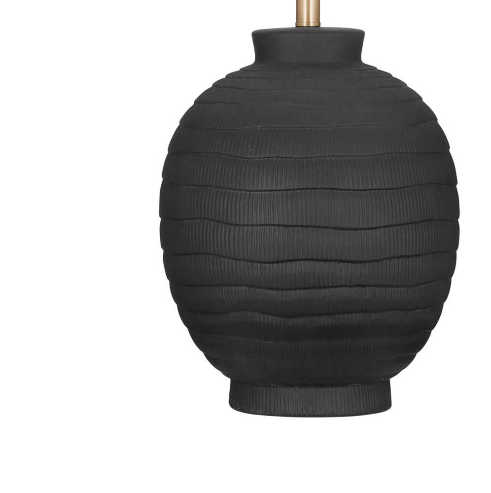 Bassett Mirror - Ventraa 30" Black Ceramic Table Lamp - L4511T view 3