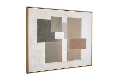 Bassett Mirror - Verdant Structure Green Abstract Framed Canvas - 7301-145 view 2