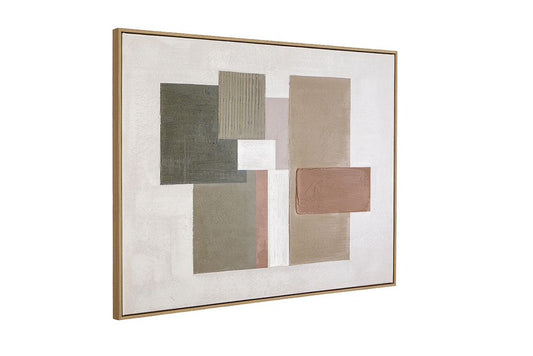 Bassett Mirror - Verdant Structure Green Abstract Framed Canvas - 7301-145 view 2