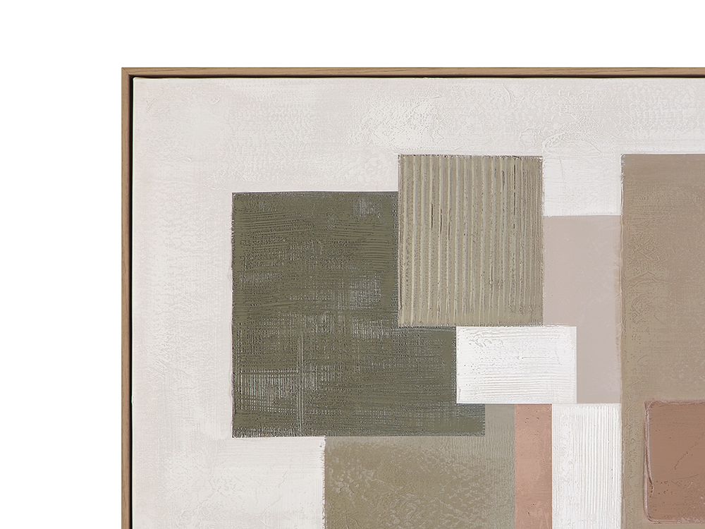 Bassett Mirror - Verdant Structure Green Abstract Framed Canvas - 7301-145 view 3