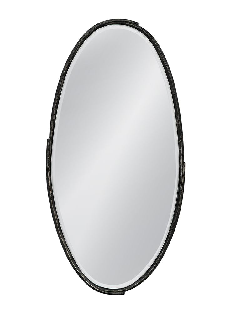 Bassett Mirror - Victoria 47" Gray Oval Wall Mirror - M5302B view 1