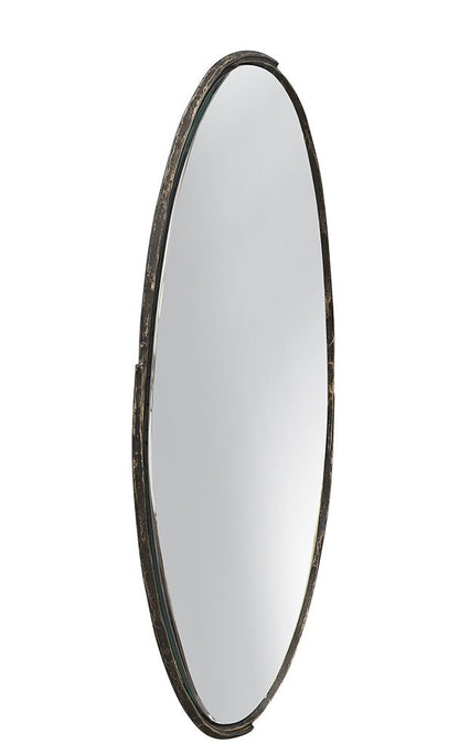 Bassett Mirror - Victoria 47" Gray Oval Wall Mirror - M5302B view 2