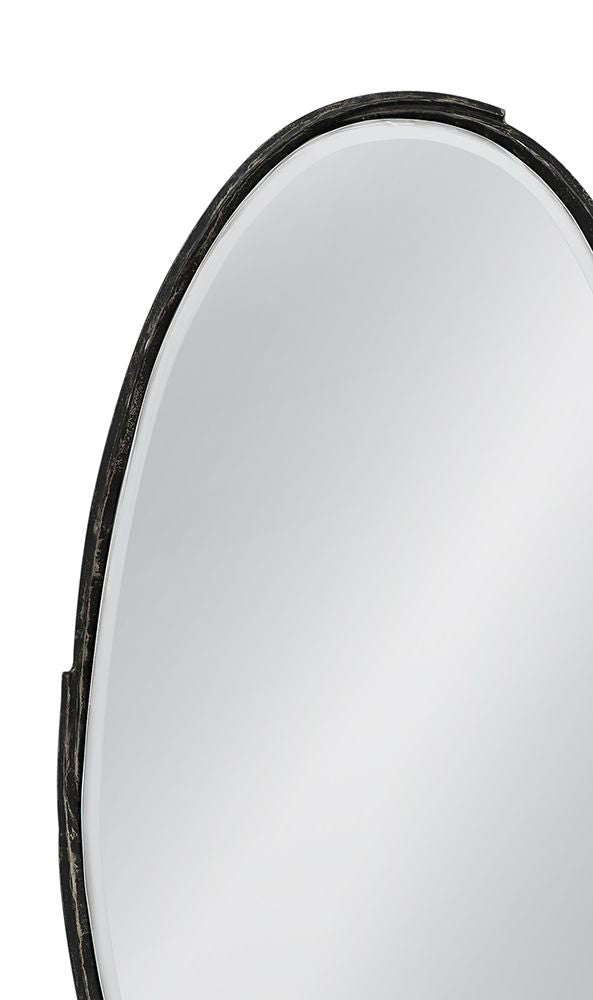 Bassett Mirror - Victoria 47" Gray Oval Wall Mirror - M5302B view 4